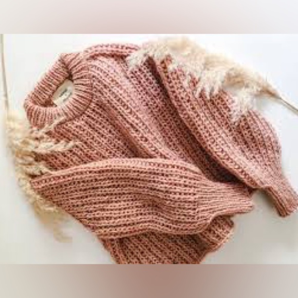 Merge x Olann dusty rose knit